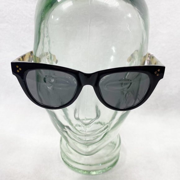 Glance Eyewear Wayfarer Sand Tortoise & Black Sunglasses NWT - Picture 2 of 13